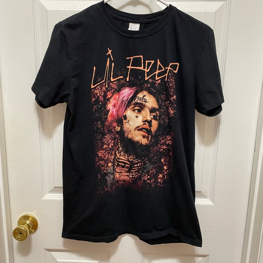 Black Tee with Vibrant Graphic